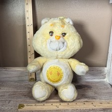 Vtg 1983 Kenner Care Bears Funshine Bear Yellow Color Sun 13"