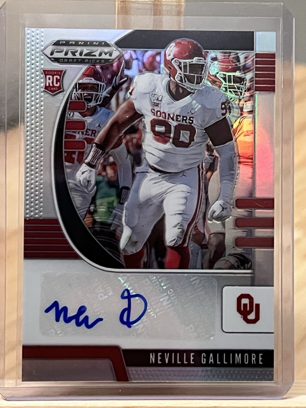 Neville Gallimore Panini Prizm Draft Picks #196 Autograph