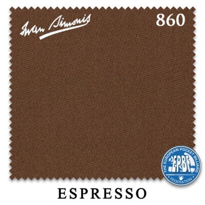 7' Simonis 860 Pool Table Cloth - Espresso - AUTHORIZED DEALER