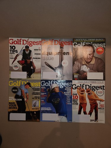 2010 Golf Digest Magazine - 6 Month SET (January-June 2010) - Picture 1 of 8