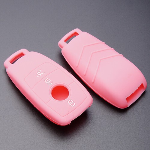 Fit Mercedes Benz E S B Class 3 Button Remote Key Silicone Skin Case Fob Cover - Picture 16 of 25