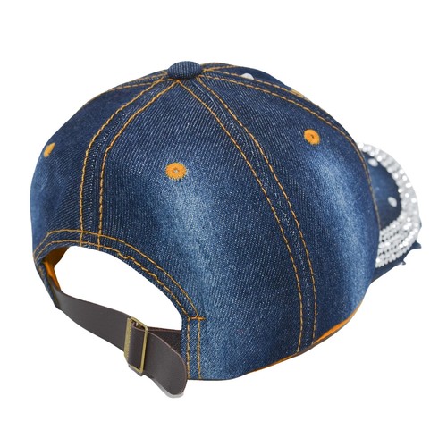 Popfizzy Cappello a Croce, Cappelli con Strass per Donna, Bling Bling Baseball Abbagliato... - Foto 5 di 8