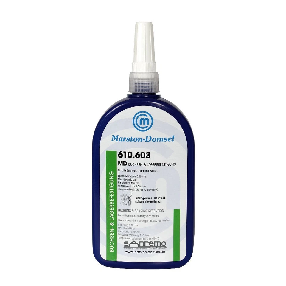 Marston-Domsel Bouchons & Fixation De Roulements 610.603 6x250ml Bouteille - Photo 1/1
