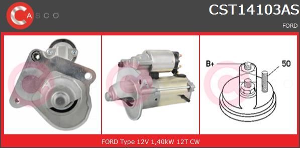 Démarreur Fiesta V et Fusion 1.4 TDCi 1.6 TDCi bloc 12V fiable