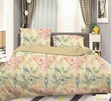 3D Butterflies Flowers Birds Quilt Cover Set Duvet Cover Bedding Pillowcases