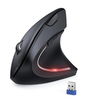 TECKNET Ergonomic Mouse 4800 DPI Wireless Vertical Mouse with 5 Adjustable DP...