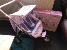 baby annabell double buggy