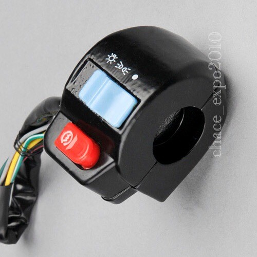 Manillar de motocicleta ATV scooter 7/8" bocina bocina interruptor controlador de luz - Imagen 7 de 9