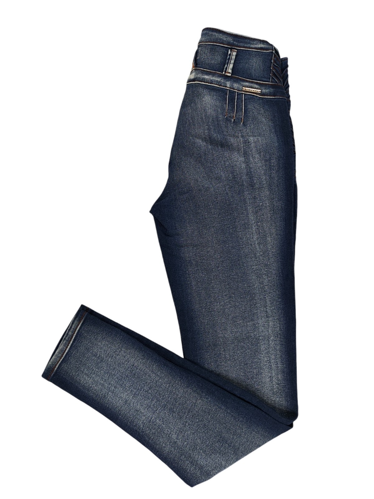 Mi Jeans Mid Rise Skinny Women's Size 1 25W 31L Blue Stretch Bareback image 2
