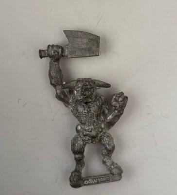 Figurine Warhammer Minotaure En Métal - Oldhammer - Occasion