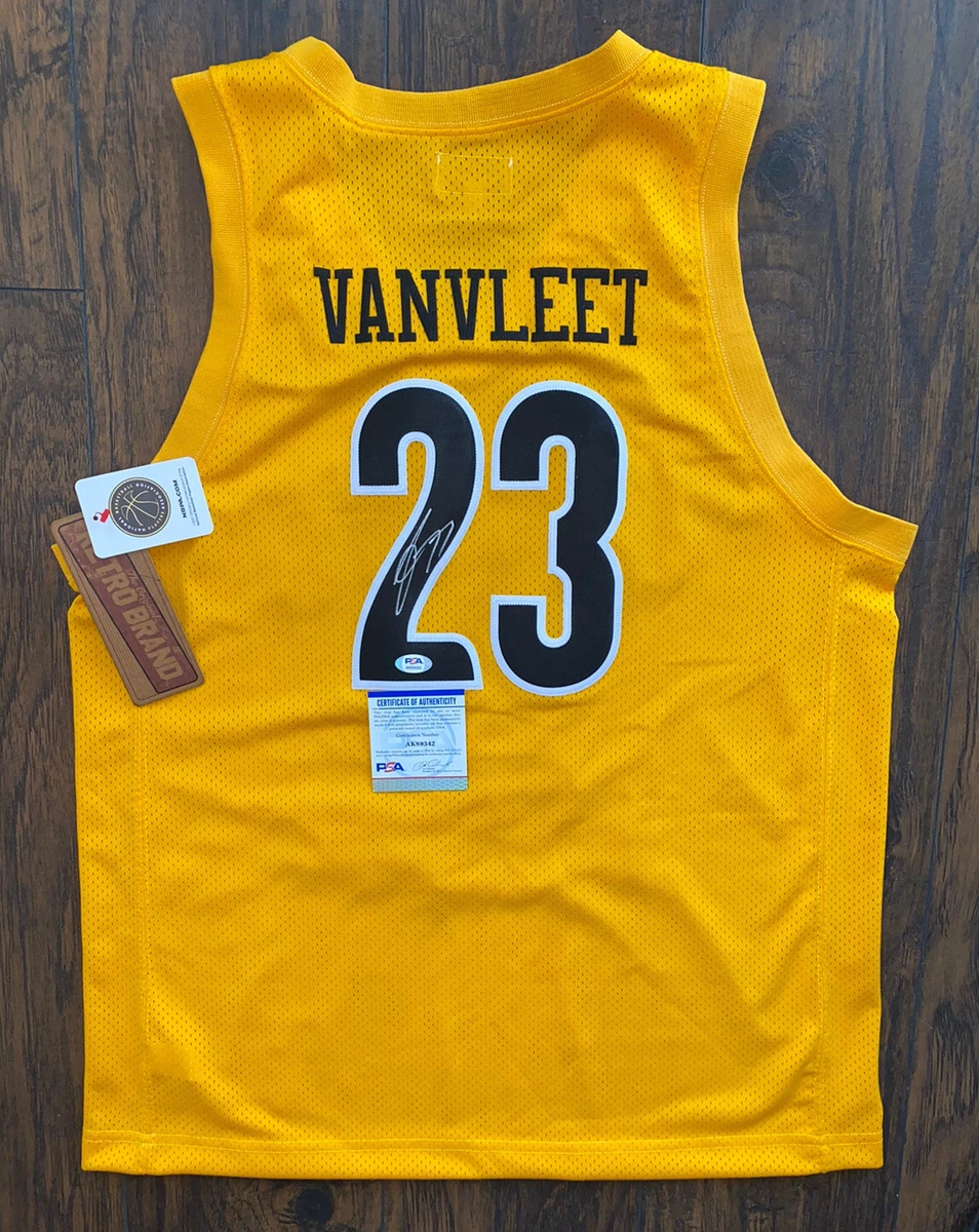 FRED VANVLEET signed auto WICHITA STATE SHOCKERS ORIGINAL RETRO JERSEY  w/COA PSA