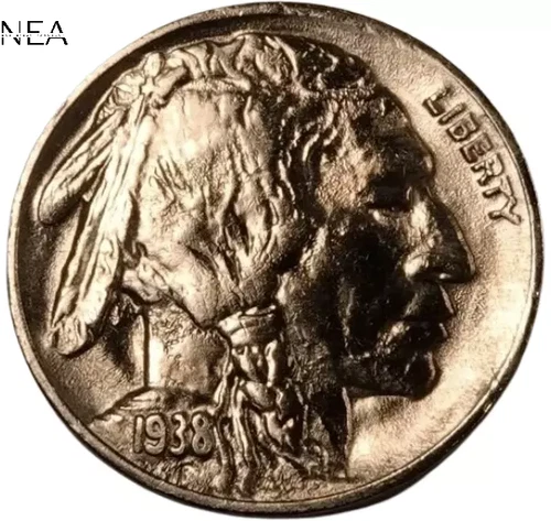 1938-D Buffalo Nickel ~ Almost Uncirculated+ (AU+) ~ Better Date!