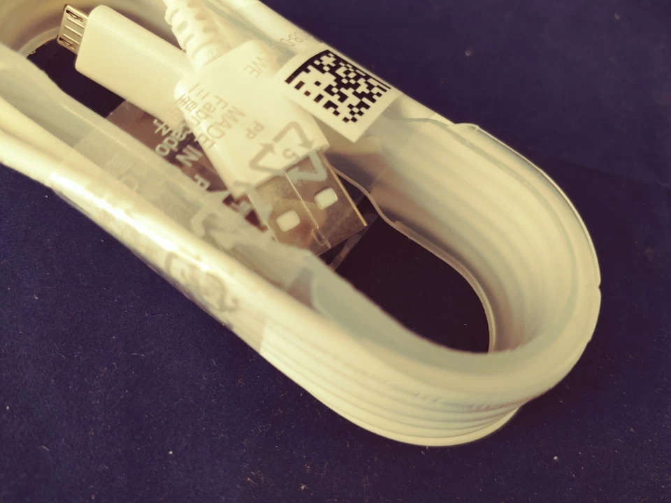 Micro to USB- Fast Charger Charging Data Cable 3 ft - White- (7732) - Image 4 of 4