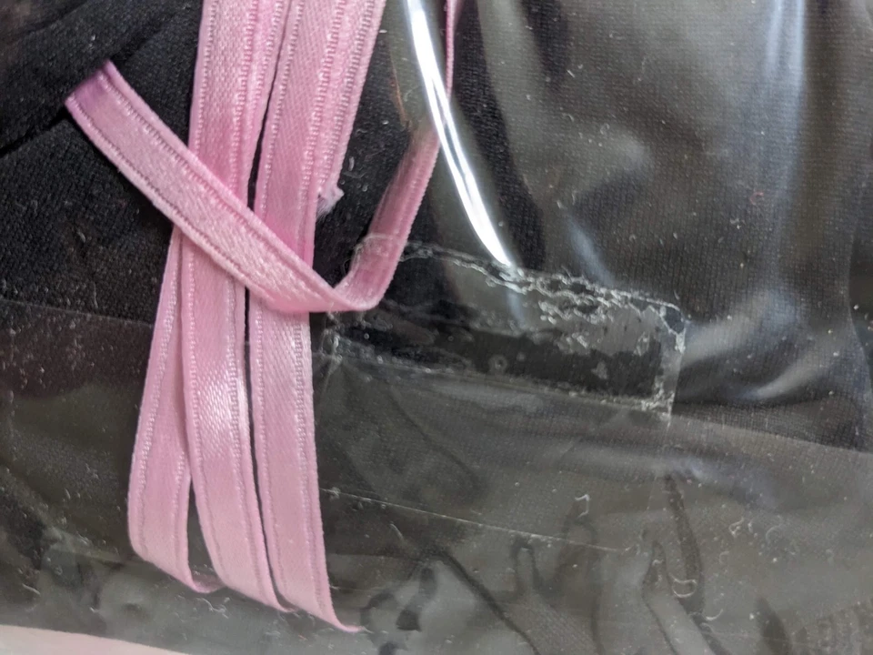 Corsé pequeño de satén La Perla Audrey negro/rosa rosa sujetadores Foto 3 de 3