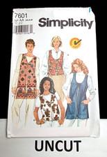 SIMPLICITY UNCUT Pattern 7601 Misses Sz 6-16 ...