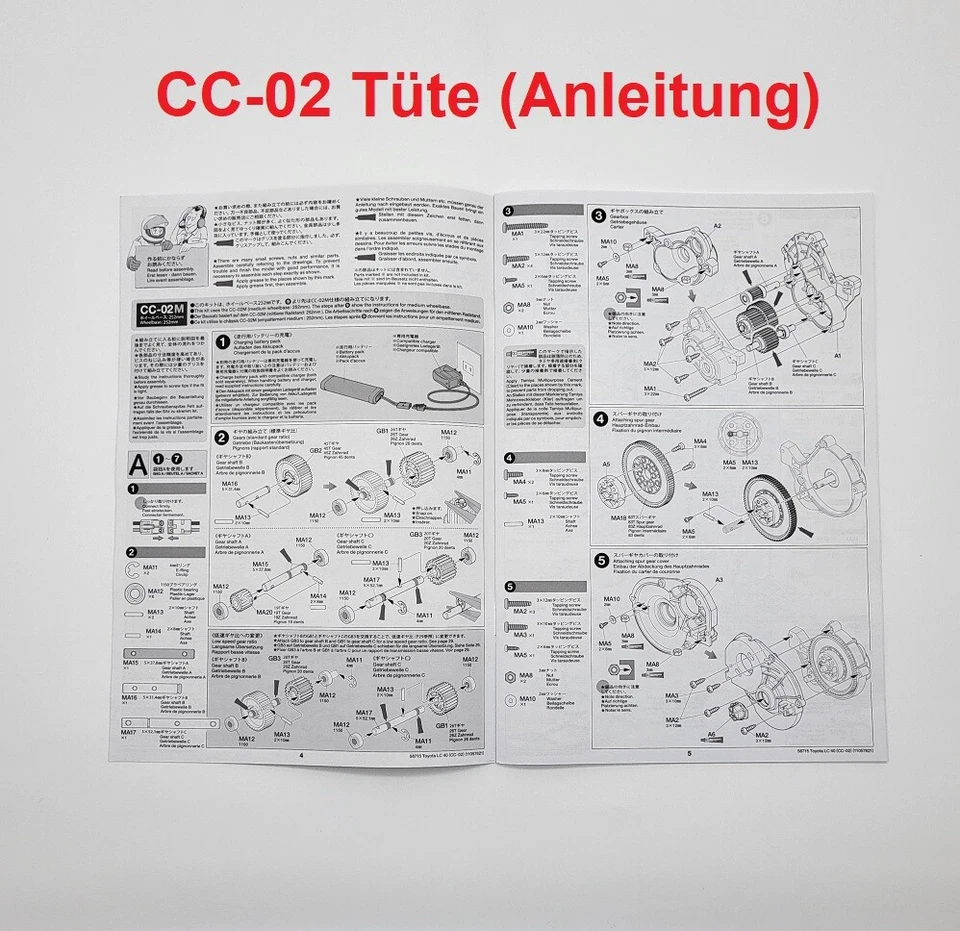TAMIYA CC-02 OFFROAD CRAWLER CHASSIS-BAUSATZ "IN DER TÜTE" - Bild 4 von 4