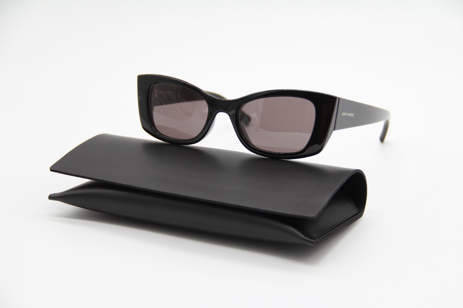 NUOVI OCCHIALI DA SOLE SAINT LAURENT SL593 001 DONNA NERO MARRONE SL 593