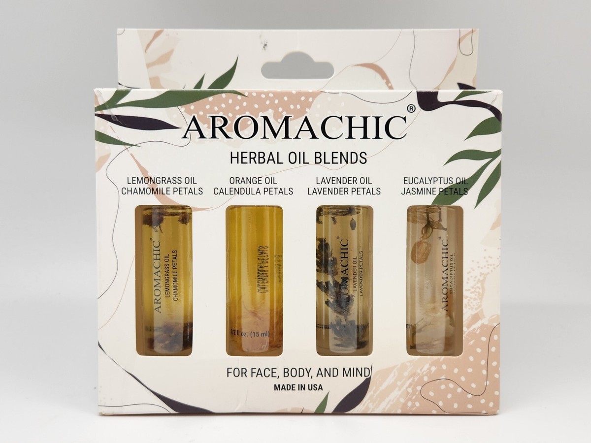 AROMACHIC Herbal Oil Blends Face Body Mind Lavender Eucalyptus