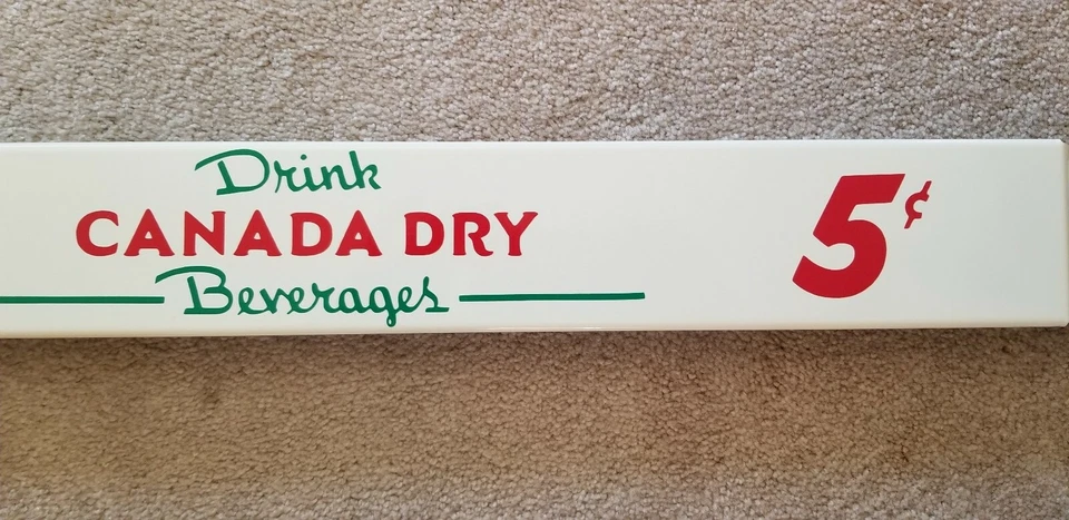 Barra de empuje de puerta de 33"" Canadá seca retro antigua publicidad de refrescos letrero vintage Foto 2 de 4