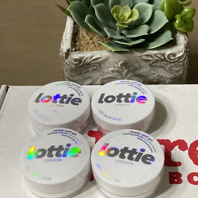 4 Lottie London Ready Set! Go Setting Powder True Translucent MINI .17oz NWOB