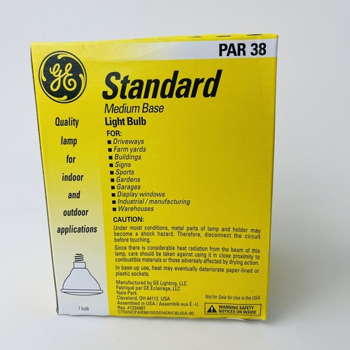 Set of 3 GE Spotlight Medium Base Light Bulb Indoor & Outdoor, PAR38, 150W, 120V - Picture 6 of 8