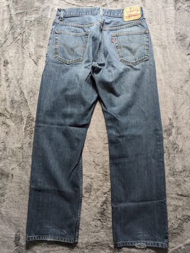 Levi's 505 Regular Fit Jeans Men's Size 34x32 Medium Wash - Picture 12 of 16