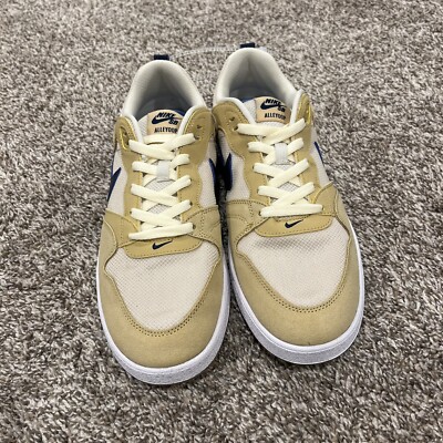 Men’s 12 New Nike SB Alleyoop Club Gold Navy Suede CJ0882-700 Sneaker Shoe Men main image 2