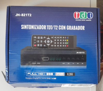 TDT JN-821T2 DVB -T2  TV  Box FULL HD terrestrial Antenne