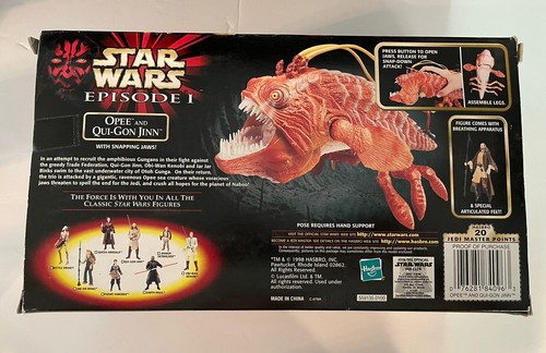 Star Wars Episode 1 Opee and Qui-Gon Jinn Figure-New - Picture 3 of 9