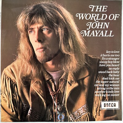 JOHN MAYALL WORLD OF JOHN MAYALL VINYL LP DECCA UK 1970 NEAR MINT PRO CLEANED
