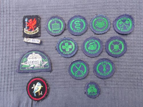 Lot of 13 Vintage 1960s Girl Guide Cloth Badges - Picture 22 of 23