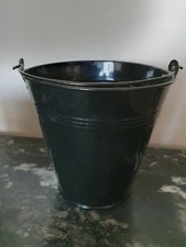 Cache pot noir en zinc 13 cm de hauteur neuf