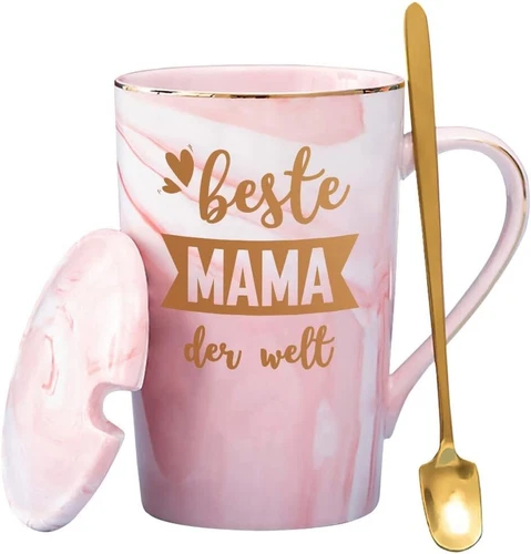 Mama Geschenk Tasse mit Spruch 'Beste Mama der Welt', Geschenke Geschenkideen fü