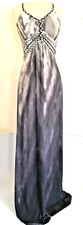 Long Grey Maxi Dress, Vanity S Halter Stretch Maxi Boho Cling Chic Tropical Sexy