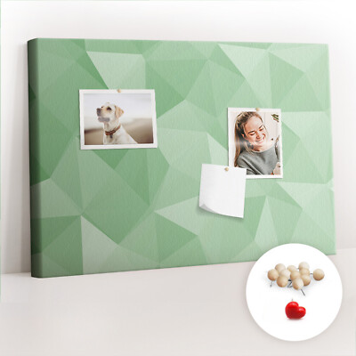 Pinntafel Korktafel Kinderspiel 100 Pinnadeln 60x40 cm Dreiecke abstrakt