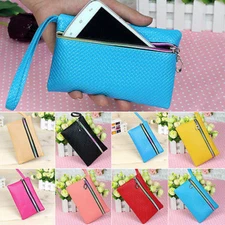 Women Leather Coin Purse Small Wallet Change Purses Zipper Money Bags Key Holder