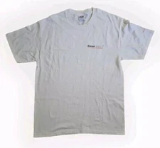 Enron T-Shirt Hanes Beefy-T Large 42-44 White Enron Online E-commerce Vtg
