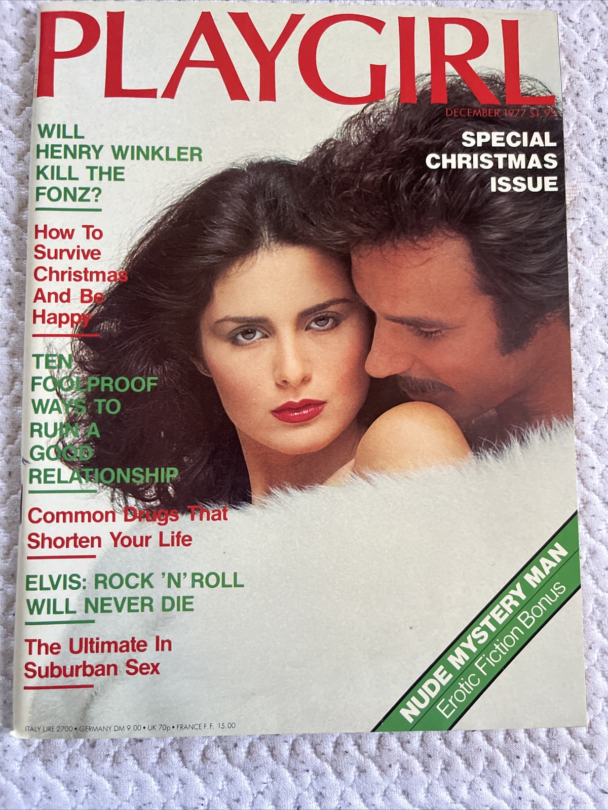 Playgirl Magazine December 1977 Marc Gartman Centerfold - 1123