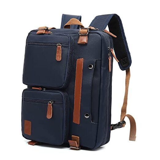 17.3 Inch Waterproof Navy Blue Laptop Backpack 34L for 17.3