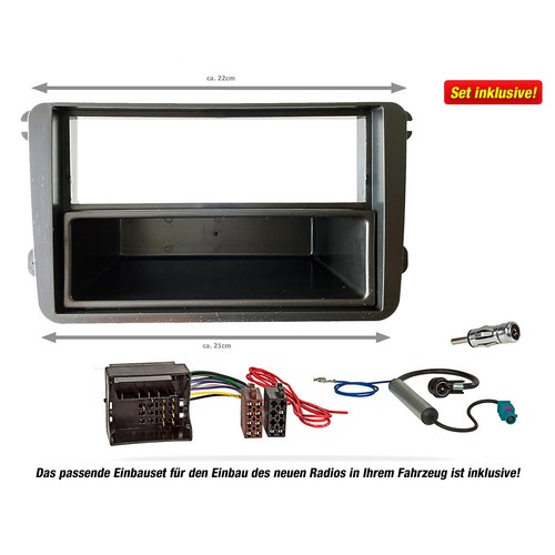 JVC KD-X482DBT Auto Radioset für SKODA Fabia 2 & Roomster (5J) - Bild 2 von 5