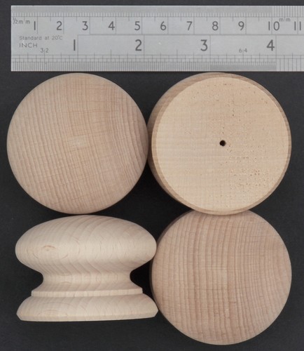 BEECH KNOB,DRAWER KNOBS DRILLED, SCREW, OR SPIGOT, CHOOSE SIZE QUANTITY TYPE* - Picture 55 of 75