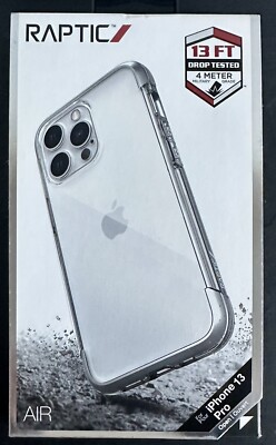 New Raptic Air iPhone 13 Pro Clear Protective Case Drop Proof Wireless Charging