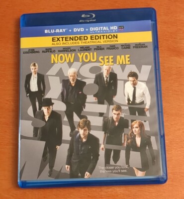 Now You See Me blu-ray Jesse Eisenberg  Mark Ruffalo Woody Harrelson Isla Fisher