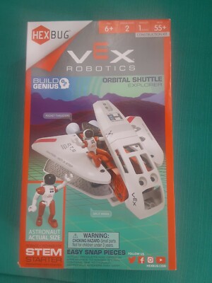 HEXBUG Vex Robotics Orbital Shuttle Explorer Build Genius Electronic STEM Toy !