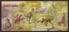 AUSTRALIA 2013 DINOSAURS MINIATURE SHEET FINE USED
