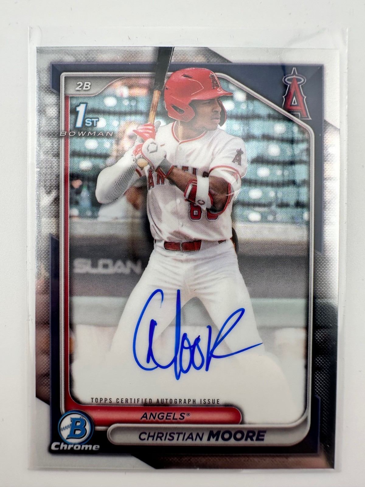 2024 Bowman Draft - Chrome Prospect Autographs Christian Moore #CPA-CM (AU, RC)