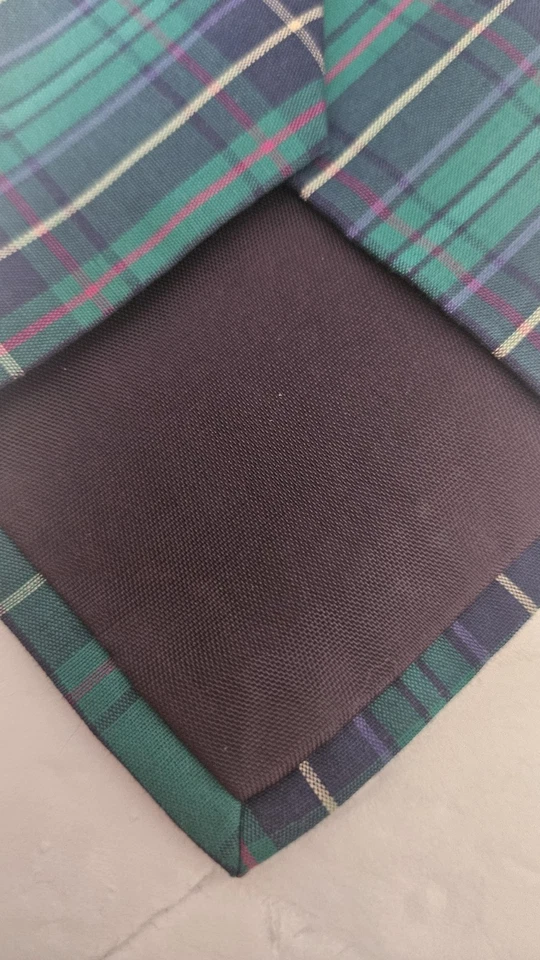 Corbata Pendleton azul a cuadros hecha en Estados Unidos Foto 4 de 4