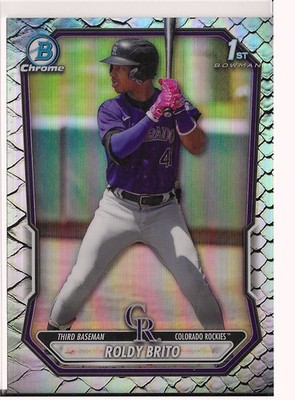 2026 Bowman Chrome Roldy Britto 1st Bowman Reptilian