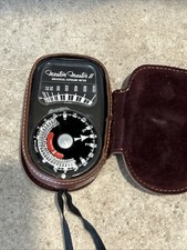 Vintage Weston Master II Light Meter Model 735 w/ Original Leather Case USA