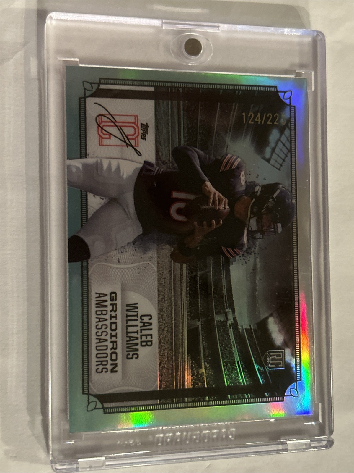 2024 Topps Signature Class - Gridiron Ambassadors Caleb Williams #GA-1 Teal /225